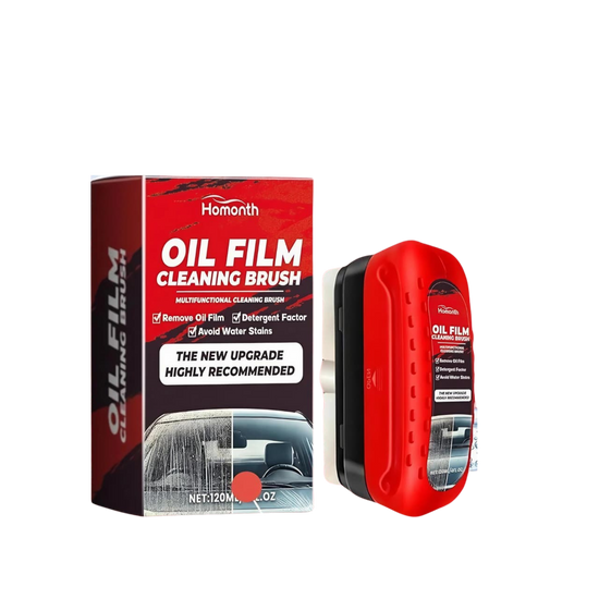 Car Windshield Oil Film Cleaning Brush – Multifunctional Glass Cleaner for Removing Oil Film, Water Stains & Dirt – Auto Window Cleaning Tool for Clear Vision & Safe Driving