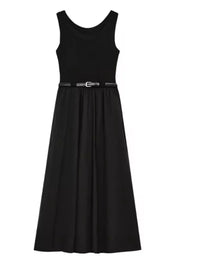 Round Neck Sleeveless Midi Dress for Women – Flattering, Versatile, and Comfortable for All Occasions