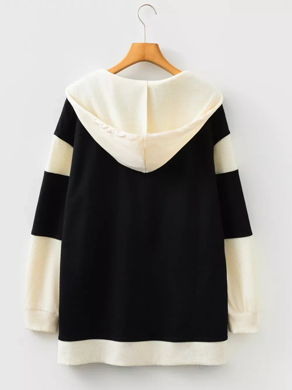 Button-Down Color Block Hoodie for Men & Women – Stylish, Comfortable Layering Piece for All Seasons